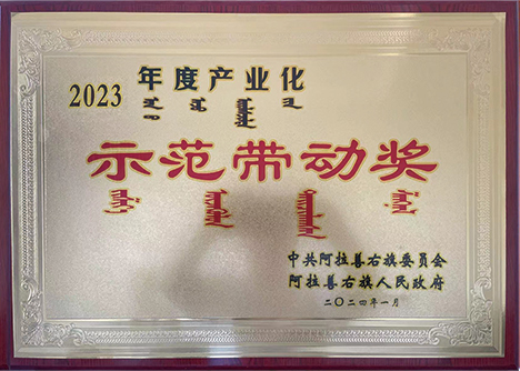 2023年度产业化示范带动奖